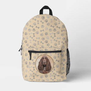 Field Spaniel Malerei - Süße originelle Hundekunst Bedruckter Rucksack