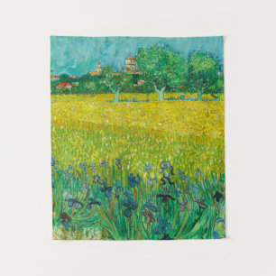 Field with Irises near Arles by Vincent van Gogh Wandteppich
