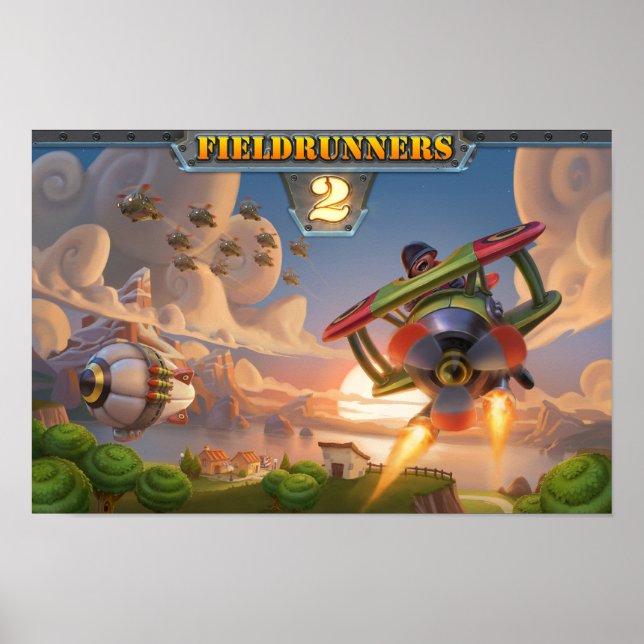 Fieldrunners 2 - zum Himmel Poster (Vorne)