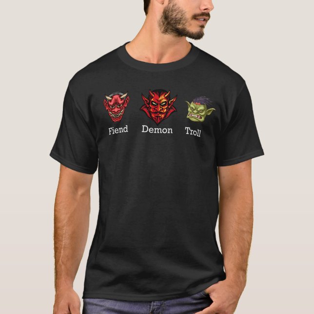 Fiend Demon Troll subtil Anti Trump T-Shirt (Vorderseite)