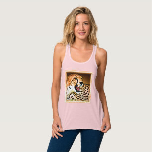 "Fierce and Fiery Cheetah Design". Jetzt kaufen Tank Top