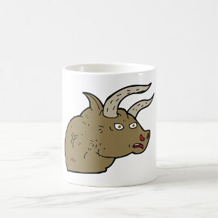 Fierce Angry Bull Head Rustic Wild Animal Kaffeetasse