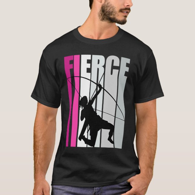Fierce Archery Birthday farbenfrohe Bow Arrow Prax T-Shirt (Vorderseite)