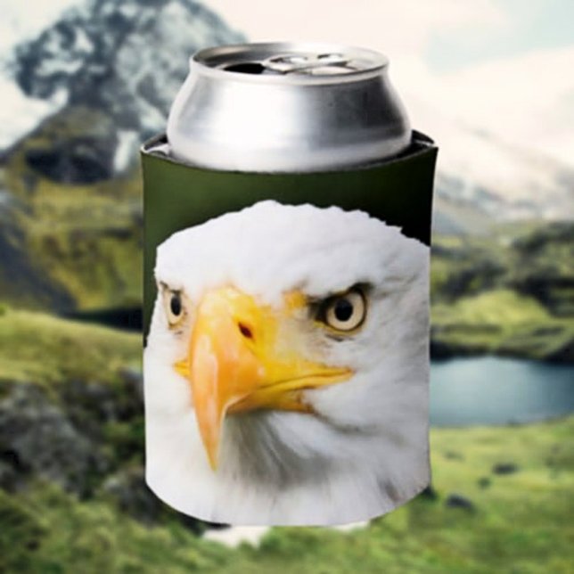 Fierce Bald Eagle Head Patriotic Can Cooler Dosenkühler (Von Creator hochgeladen)