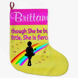 FIERCE BALLERINA PERSONALISIERT CHRISTMAS STRUMPF GROßER WEIHNACHTSSTRUMPF