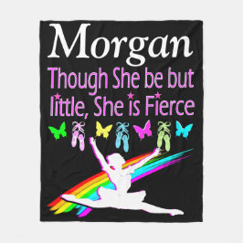 FIERCE BALLERINA PERSONALISIERT FLEECE BLANKET