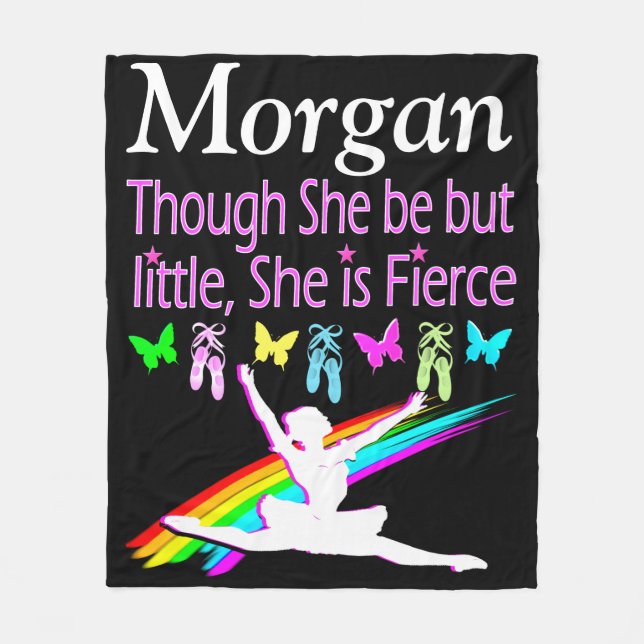 FIERCE BALLERINA PERSONALISIERT FLEECE BLANKET (Vorderseite)
