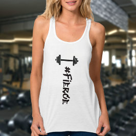#Fierce Barbell Tank Top