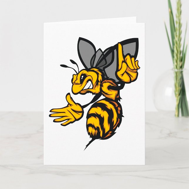 Fierce Bee Greeting Cards Karte (Von Creator hochgeladen)