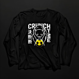 Fierce Black Cat T-shirt Long Sleeve Game Day Moti Tri-Blend Shirt