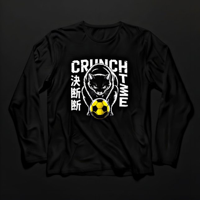 Fierce Black Cat T-shirt Long Sleeve Game Day Moti Tri-Blend Shirt (Von Creator hochgeladen)