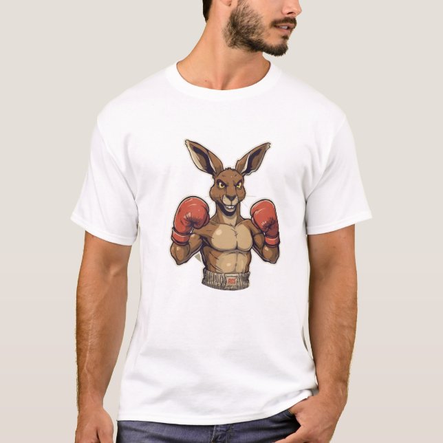 Fierce Boxing Bunny: Bereit zum Gerücht! T-Shirt (Vorderseite)