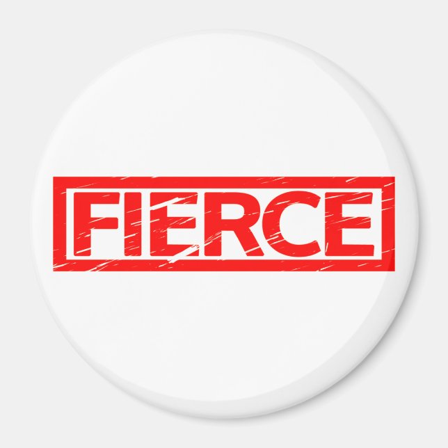 Fierce Briefmarke Magnet (Vorne)