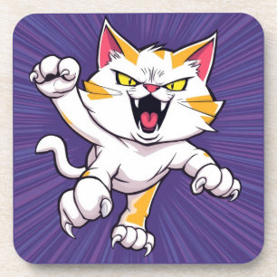 Fierce Cat Getränkeuntersetzer