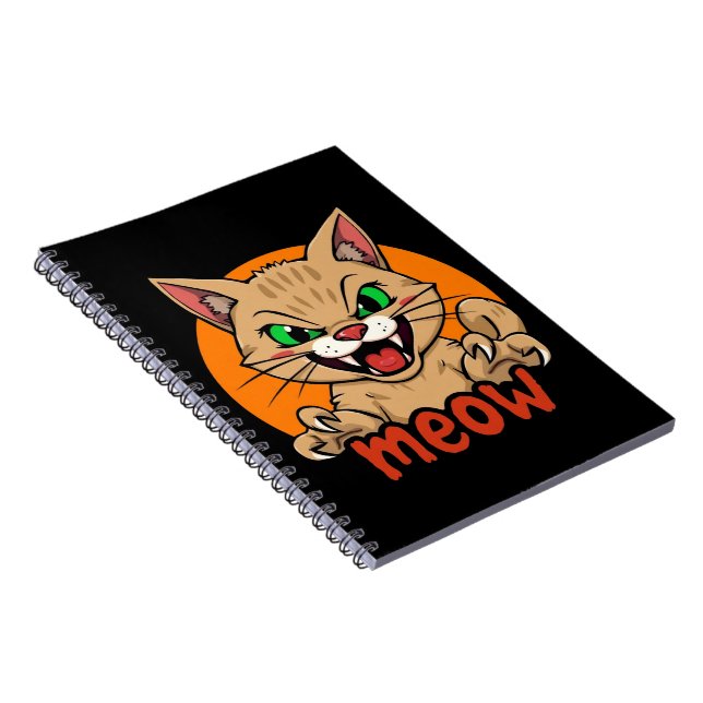 Fierce Cat Notizblock (Rechte Seite)