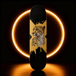 Fierce Cheetah Graphic Skateboard