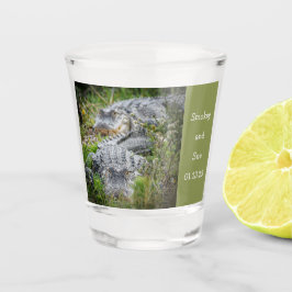 "Fierce Couple" Alligator Shot Glass Schnapsglas