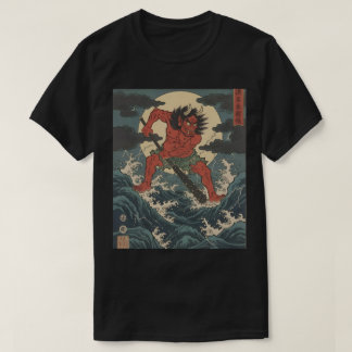 Fierce Demon Warrior - Japanischer Oni Club T-Shirt