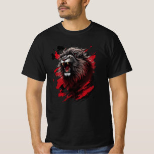 Fierce, der schwarze Löwe T-Shirt