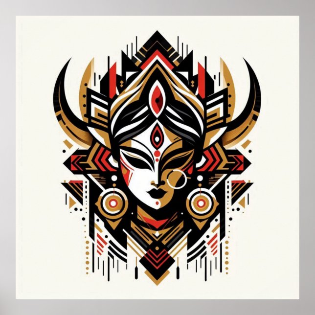 Fierce & Divine - Goddess Durgas Power Poster (Vorne)