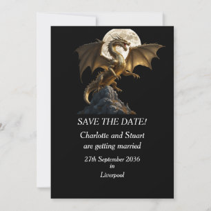 Fierce Dragon Rearing Save The Date