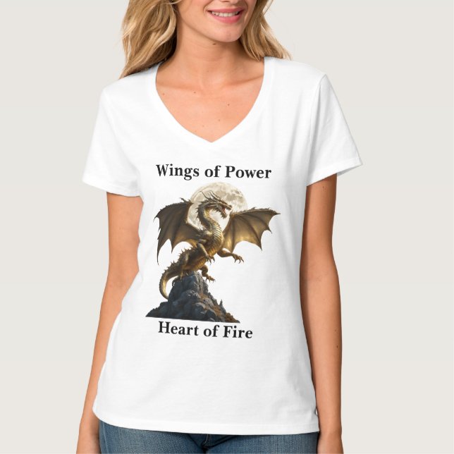 Fierce Dragon Rearing T-Shirt (Vorderseite)
