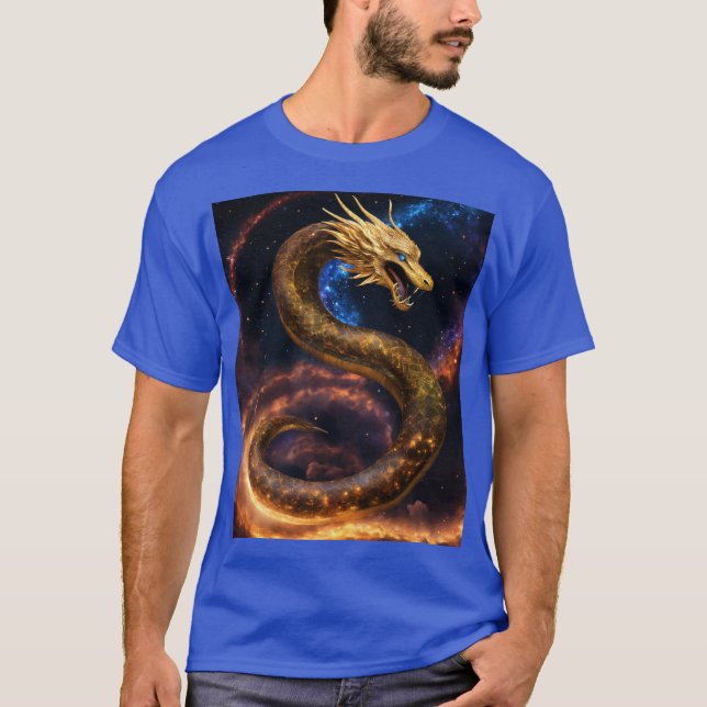 Fierce Dragon Tattoo Design: Symbol der Stärke, T-Shirt (Vorderseite)
