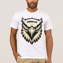 Fierce Eagle Head Custom American T - Shirt