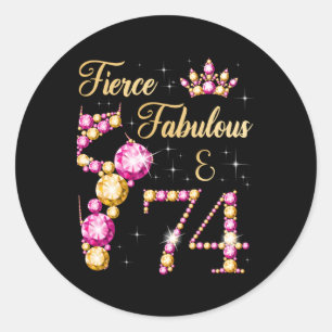Fierce Fabulous 74 Ballet Dancer Py Runder Aufkleber