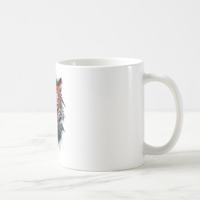 "Fierce & Fabulous" Tiger-Tasse Kaffeetasse (Rechts)