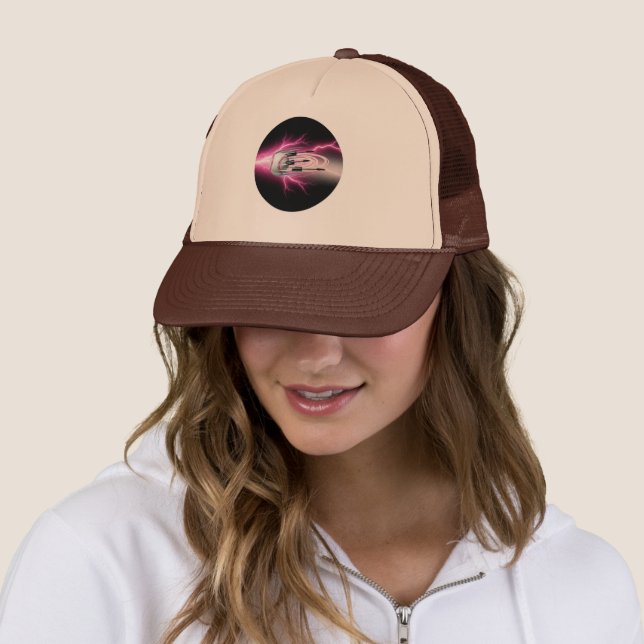 Fierce Fastball Mascara Trucker Hat ⚡️ 👁️ Truckerkappe (Beispiel)