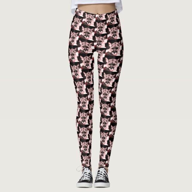 Fierce Feline Leggings (Vorderseite)