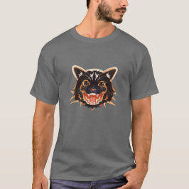 Fierce Feline: Wildes und kühnes Katzen-Design T-Shirt