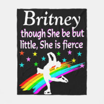 FIERCE FIGURE SKATEN PERSONALISIERT FLEECE BLANKET