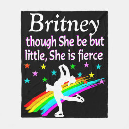 FIERCE FIGURE SKATEN PERSONALISIERT FLEECE BLANKET