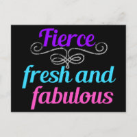 Fierce Fresh Fabulous Fun Confident Diva Quote