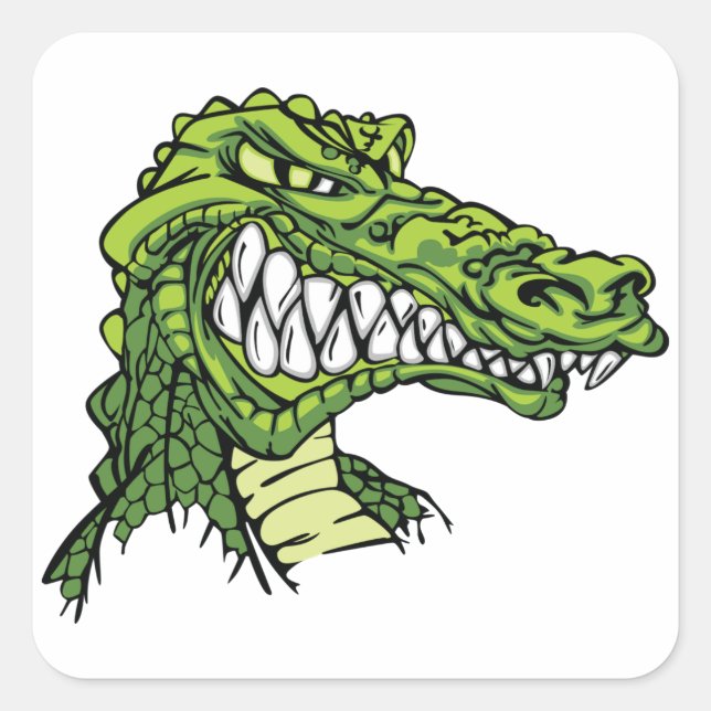 Fierce Gator Stickers (Vorderseite)