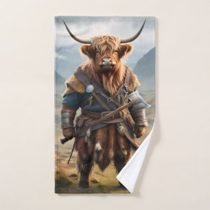 Fierce Highland Warrior: Das mutige Viking der Kuh Handtuch