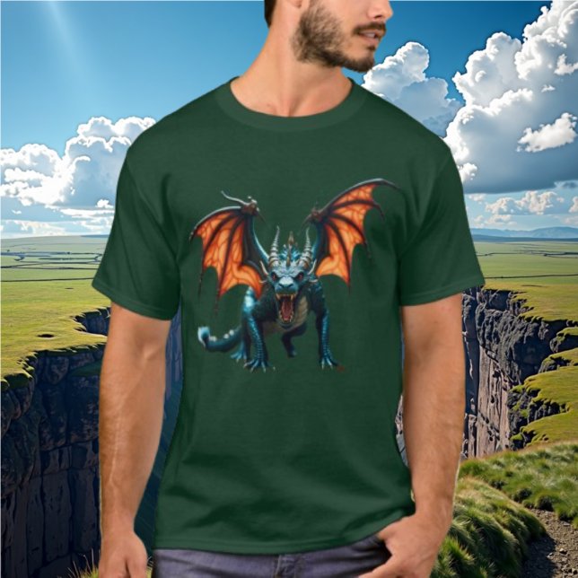 Fierce Iridescent Dragon Tshirt (Von Creator hochgeladen)