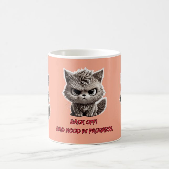 Fierce Kitty Attitude Kaffeetasse (Mittel)