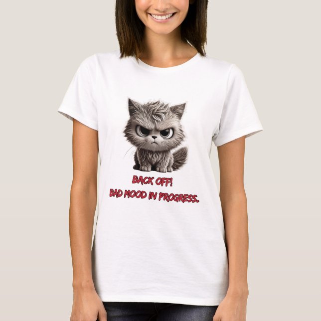 Fierce Kitty Attitude T-Shirt (Vorderseite)