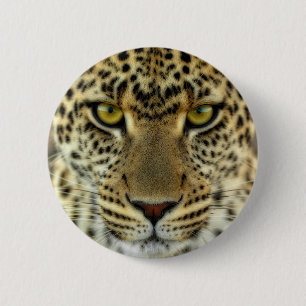 Fierce Leopard Button