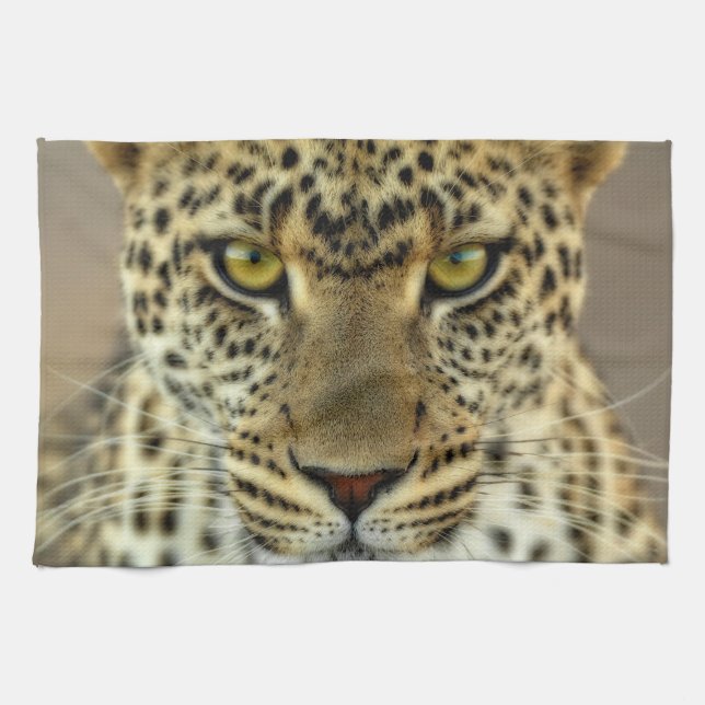 Fierce Leopard Geschirrtuch (Horizontal)