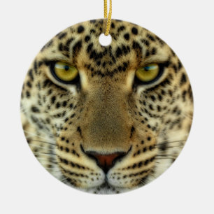 Fierce Leopard Keramikornament