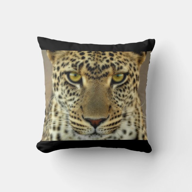 Fierce Leopard Kissen (Vorderseite)