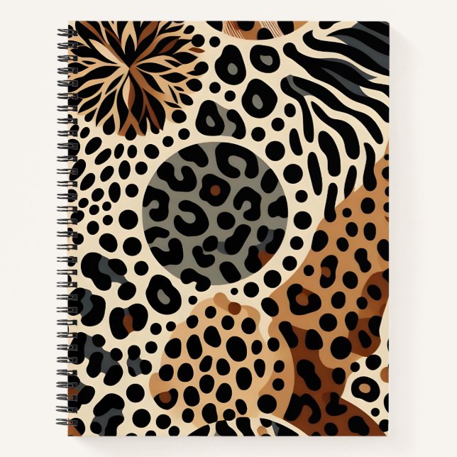 Fierce Leopard Skin-Notebook Notizbuch (Vorderseite)