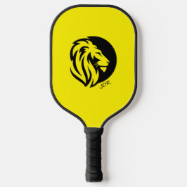 Fierce Lion Logo mit Ihren Monogramm-Initialen Pickleball Schläger