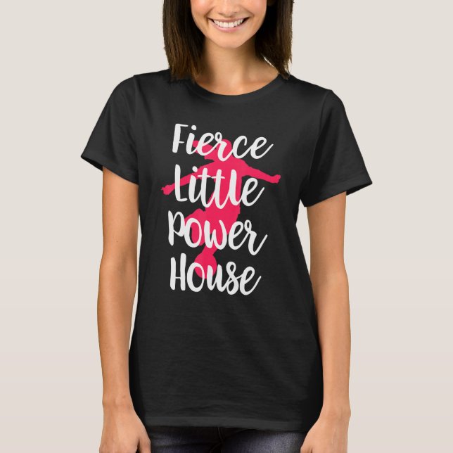 Fierce Little Power House Girl Soccer T-Shirt (Vorderseite)