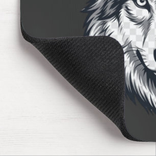 Fierce Lone Wolf Head Grafik-Mauspad Mousepad