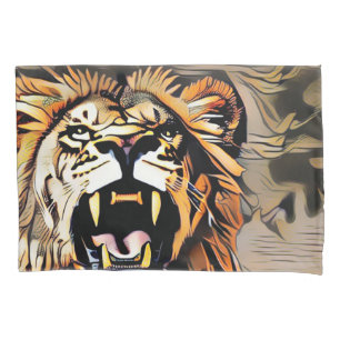 Fierce Majestic Lion - König der Tiere Kissenbezug